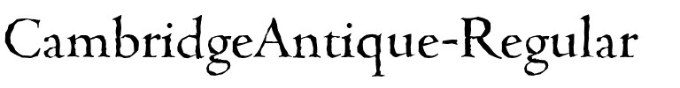 CambridgeAntique Regular.ttf