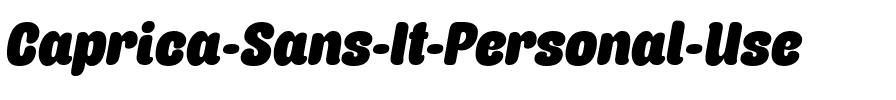 Caprica Sans It Personal Use Regular.ttf