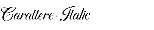 Carattere  Italic.ttf