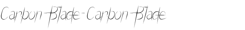Carbon Blade Carbon Blade.ttf