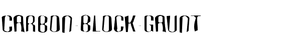 Carbon Block Gaunt Regular.ttf