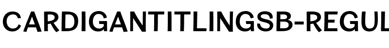 Cardigan Titling Sb Regular.ttf