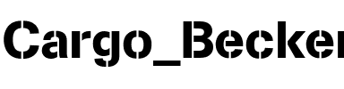 Cargo Becker Regular.ttf