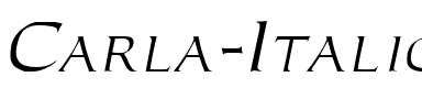 Carla Italic.ttf