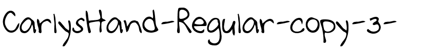 CarlysHand Regular.ttf