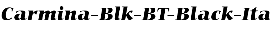 Carmina Blk BT Black Italic.ttf
