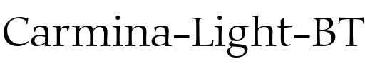 Carmina Lt BT Light.ttf