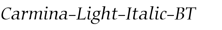Carmina Lt BT Light Italic.ttf