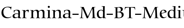 Carmina Md BT Medium.ttf