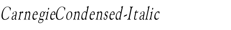 CarnegieCondensed Italic.ttf