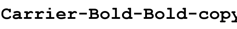 Carrier Bold Bold.ttf