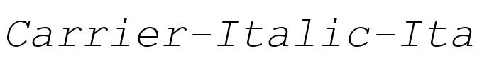 Carrier Italic Italic.ttf