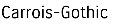 Carrois Gothic Regular.ttf