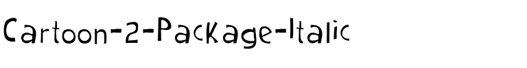Cartoon 2 Package Italique.ttf