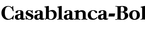 Casablanca-Bold Regular.ttf