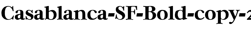 Casablanca SF Bold.ttf