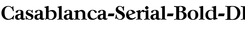 Casablanca-Serial DB Bold.ttf