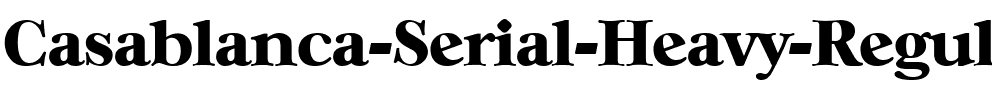 Casablanca-Serial-Heavy Regular.ttf
