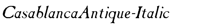 CasablancaAntique Italic.ttf