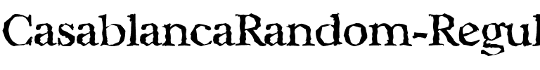 CasablancaRandom Regular.ttf