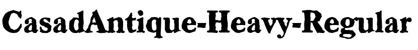 CasadAntique-Heavy Regular.ttf