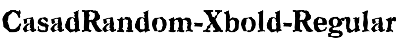 CasadRandom-Xbold Regular.ttf