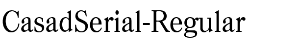 CasadSerial Regular.ttf