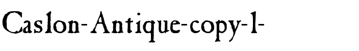 Caslon Antique Regular.ttf