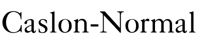 Caslon-Normal Regular.ttf