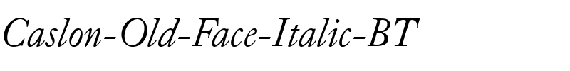 CaslonOldFace BT Italic.ttf