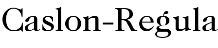 Caslon Regular.ttf