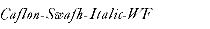 Caslon Swash Italic WF Regular.ttf
