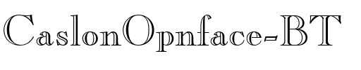 CaslonOpnface BT Regular.ttf