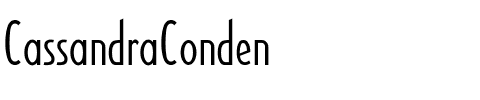 CassandraConden Regular.ttf