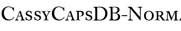 CassyCapsDB Normal.ttf