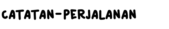 Catatan Perjalanan Regular.ttf