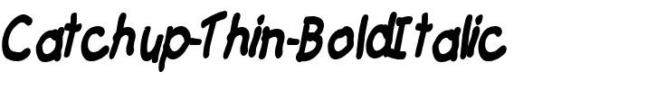 Catchup Thin BoldItalic.ttf