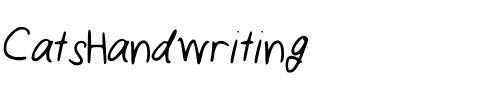 CatsHandwriting Medium.ttf