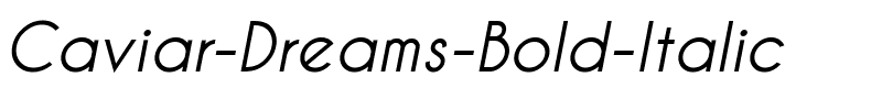 Caviar Dreams Gras Italique.ttf