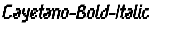 Cayetano Bold Italic.ttf