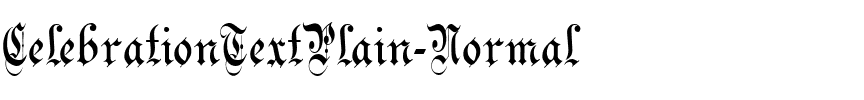 CelebrationTextPlain Regular.ttf
