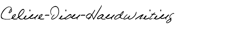 Celine Dion Handwriting Normal.ttf