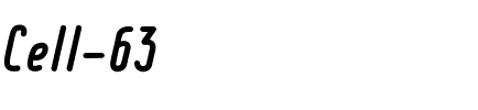 Cell 63 Regular.ttf