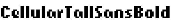 CellularTallSansBold Regular.ttf