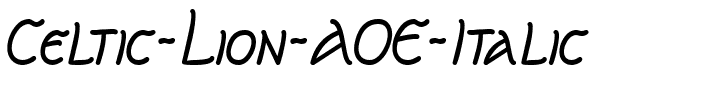 Celtic Lion AOE Italic.ttf