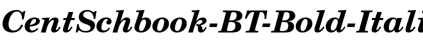 CentSchbook BT Bold Italic.ttf