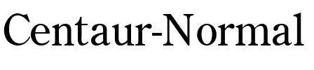 Centaur Normal.ttf
