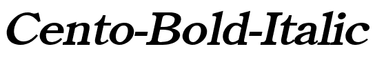 Cento Bold Italic.ttf