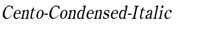 Cento Condensed Italic.ttf