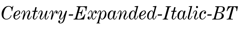 CenturyExpd BT Italic.ttf